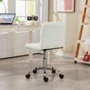 HOMCOM Modern Vanity Computer Desk Chair with Rolling Wheels