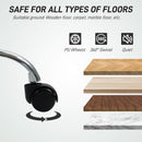 HOMCOM Modern Vanity Computer Desk Chair with Rolling Wheels