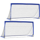 HOMCOM Football Goal Folding Outdoor With All Weather Net Teens Adults 6'x3'