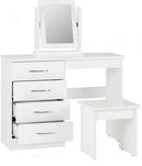 NEVADA DRESSING TABLE SET - WHITE GLOSS