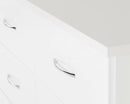 NEVADA 6 DRAWER CHEST - WHITE GLOSS