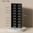 HOMCOM 640 CD Storage Unit 360 DVD Storage Tower W/ 18 Compartments