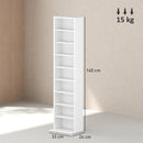 HOMCOM 260 CD Storage Unit 120 DVD Storage Tower with 9 Compartments