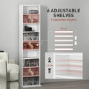 HOMCOM 260 CD Storage Unit 120 DVD Storage Tower with 9 Compartments