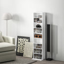 HOMCOM 260 CD Storage Unit 120 DVD Storage Tower with 9 Compartments