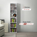 HOMCOM 260 CD Storage Unit 120 DVD Storage Tower with 9 Compartments