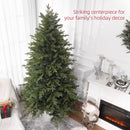 HOMCOM Artificial Christmas Tree with Metal Base, Hinged Branches