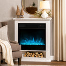 HOMCOM 1800W White Electric Fire Reach up to 30ã?¡ Space