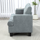 HOMCOM 138 cm Chenille Fabric Loveseat Sofa with S-springs