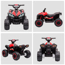 HOMCOM 12V Electric Quad Bikes for Kids Ride On Car ATV Toy for 3-5 Years Red