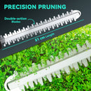 Outsunny Cordless Hedge Trimmer With 51cm Blade, Brushless Motor