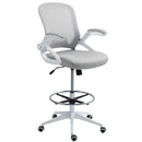 Vinsetto Mesh Office Stool, 60° Swivel Height Adjustable Chair