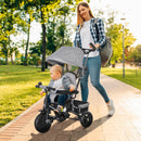 HOMCOM 6 In 1 Kids Trike, Stroller With Parent Handle