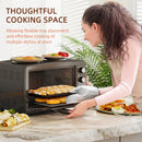 HOMCOM 36L Countertop Toaster Oven With 2 Hot Plates, Grill, Roast, Bake
