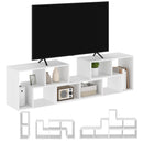 HOMCOM TV Unit for TVs up to 75 Inches, Free Combination TV Stand