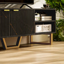 HOMCOM TV Unit, TV Stand Cabinet with Shelves and Storage Cupboard