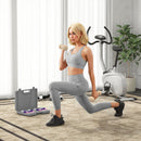 HOMCOM 10kg Dumbbell Weights Set with Carry Case, Pink, Purple, Grey, Brown