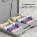 HOMCOM 10kg Dumbbell Weights Set with Carry Case, Pink, Purple, Grey, Brown