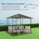 Outsunny 3 X 3(m) Gazebo Canopy Replacement Cover With Drain Holes
