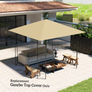 Outsunny 3 X 3(m) Gazebo Canopy Replacement Cover With Drain Holes