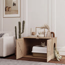 PawHut Cat Litter Box Enclosure, Litter Box Furniture, Walnut Brown