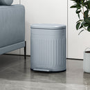 HOMCOM 20L Pedal Bin, Metal Kitchen Bin With Soft-close Lid, Grey