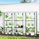 Outsunny 3 Tier Lean-to Mini Greenhouse With Plastic Cover, Clear