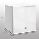HOMCOM 35L Tabletop Freezer with Removable Wire Shelf and Two Keys