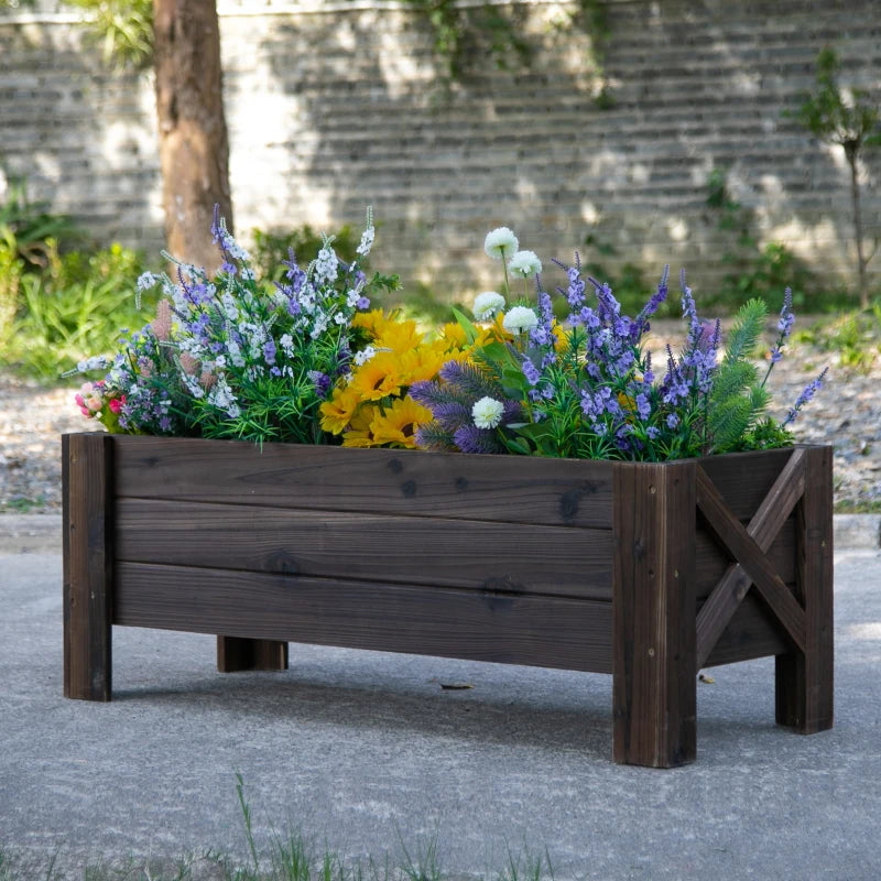 Outsunny Garden Raised Bed 100x36.5x36 cm
