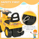HOMCOM 2 in 1 Kids Ride On Tractor with Buckle, for 1.5-4 Years Old, Yellow