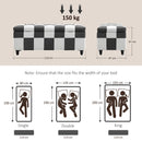 HOMCOM 114 x 47 x 47cm Velvet Storage Ottoman, Button-tufted Footstool Box