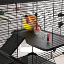 PawHut Hamster Cage W/ Tunnels, Tubes, Ramps, Platforms, Hut