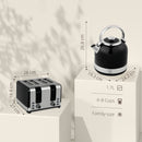 HOMCOM 1.7L 3000W Fast Boil Electric Kettle And 4 Slice Toaster Set, Black