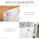 HOMCOM 12L/Day 2500ml Dehumidifier For Home With 24H Timer And 2 Speed Modes