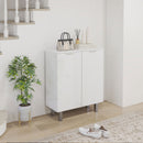 HOMCOM Shoe Storage Cabinet With Soft-Close Hinges & Adjust Shelves, High Gloss