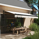 Outsunny 3.5 x 3(m) Electric Retractable Awning w/ Aluminium Frame