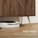 HOMCOM Sideboard Storage Cabinet with Luxurious Steel Lines Steel Legs Brown