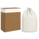 HOMCOM 100L Laundry Basket With Lid, Washing Basket For Bathroom