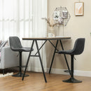 HOMCOM Bar Stools Set Of 2, Modern Armless Bar Chairs