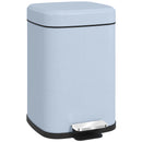 HOMCOM 12L Kitchen Pedal Bin, Metal Rubbish Bin with Soft-close Lid