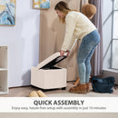 HOMCOM 40 cm Ottoman Storage Box with Removable Lid, Foot Rest
