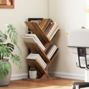HOMCOM Tier Tree Bookshelf with Steel Frame for Living Room