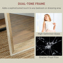 HOMCOM Full Length Mirror, Standing Leaning Wall, 163 X 53 Cm