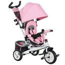 HOMCOM 6 In 1 Kids Trike, Stroller With Parent Handle
