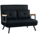 HOMCOM Click Clack 2 Seater Sofa Bed for Living Room, Guest Room