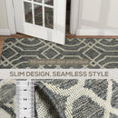 HOMCOM Easy-Cleaning Machine Washable Rug For Patio, Garden, Grey