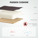 HOMCOM PU Leather Massage Office Chair, Reclining Desk Chair - Grey/Brown