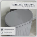 HOMCOM 30L Pedal Bin, Metal Kitchen Bin with Soft-close Lid