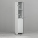 HOMCOM Narrow Bathroom Cabinet, Slim Bathroom Cupboard, White