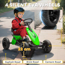 AIYAPLAY Pedal Go-Kart for Kids with Silent EVA Wheels, Metal Frame